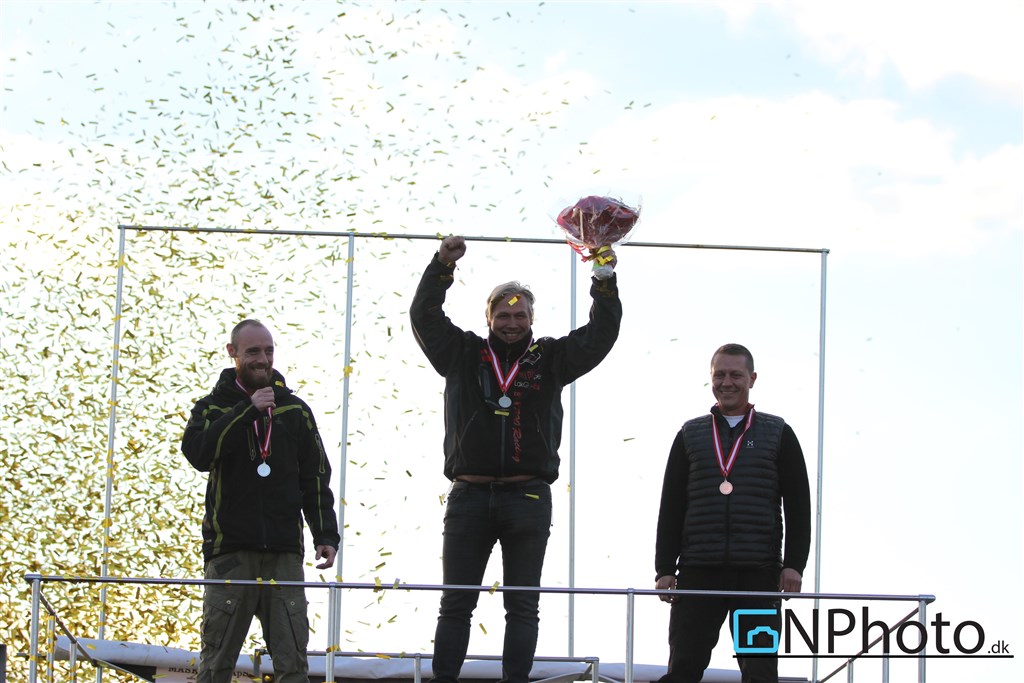 Brian Mikkelsen tog mesterskabet i Division 1 foran Dennis Nymand Andersen og Kenneth Løndal Pedersen
(Foto: CNPhoto.dk)